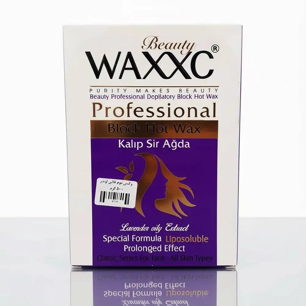موم وکس قالبی وکسی (WAXXC) مدل اسطوخودوس (Lavender) وزن 500 گرمی — تصویر ۲