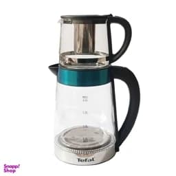 چای ساز تفال چایی ساز برقی چایساز پیرکس قوری کتری — تصویر ۲