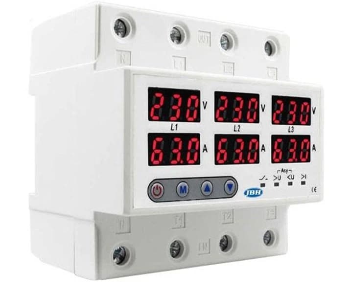محافظ ولتاژ سه فاز 100A JBH | CVP-3P-100A | خرید آنلاین — تصویر ۲