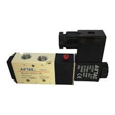شیر برقی پنوماتیک برند ایرتک (AIRTAC) مدل 4V210-08 بوبین 220V