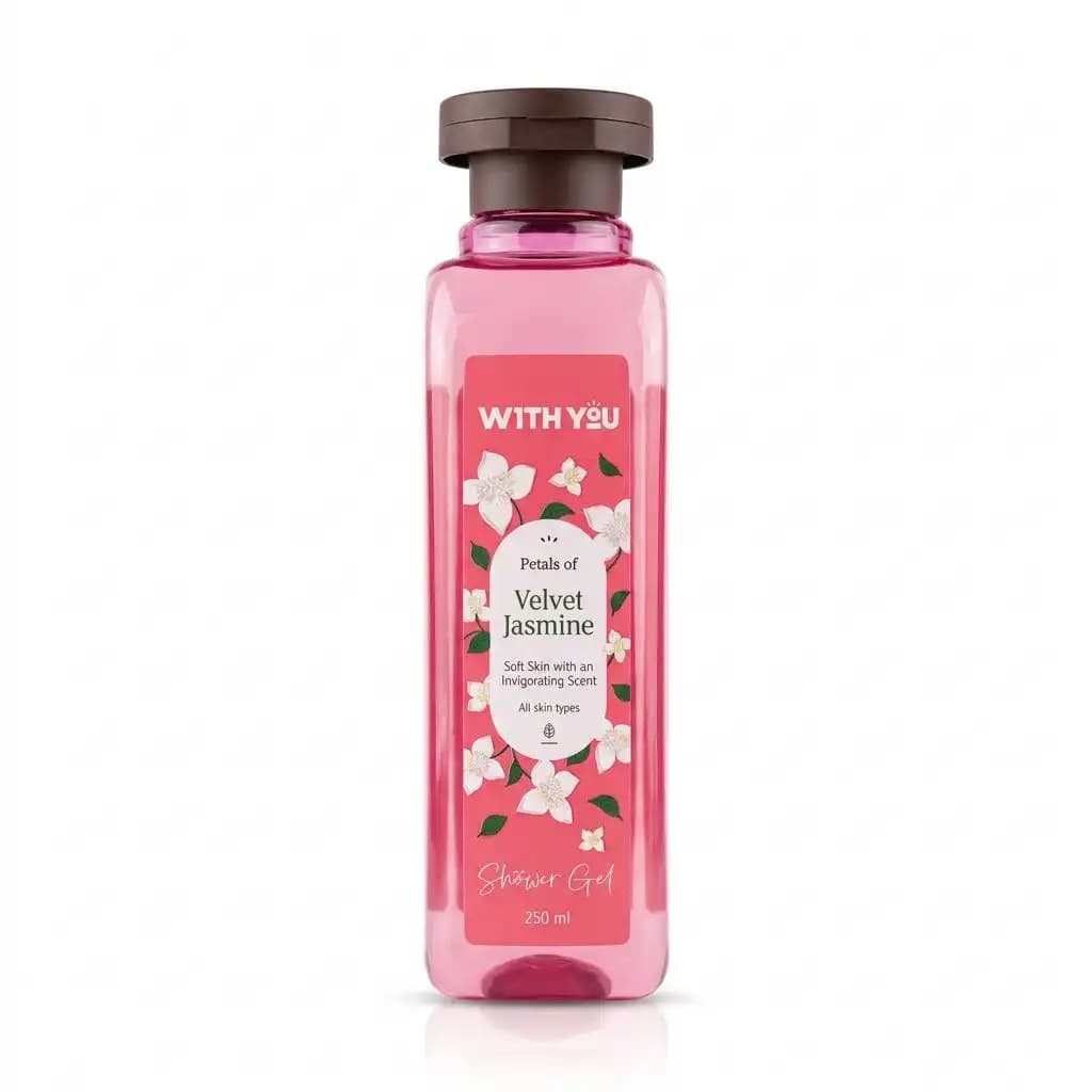 شامپو بدن ژلی ویت یو (WITH YOU) مدل ولوت جاسمین (VELVET JASMINE) حجم 250 میلی‌لیتر