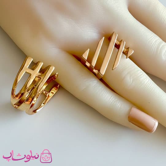 انگشتر زنانه ژوپینگ مدل مربعی و درشت کد 3591 — تصویر ۲
