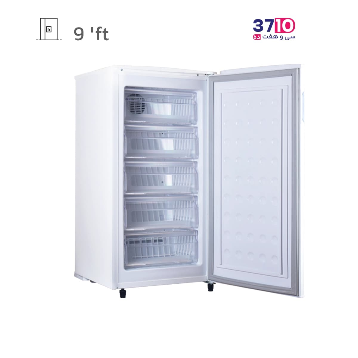 فریزر ایستکول EastCool مدل 2999 سفید 9 فوت — تصویر ۳
