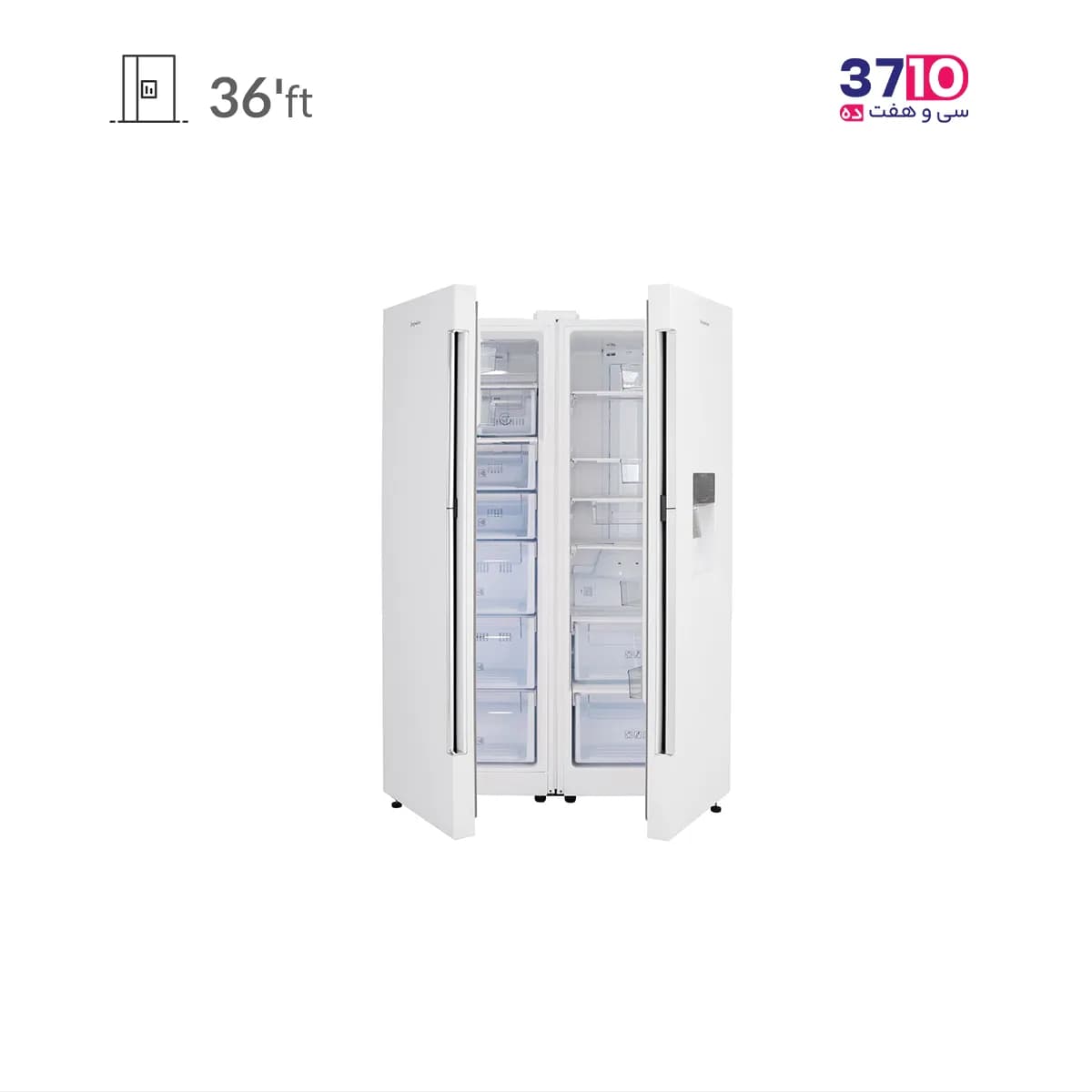 یخچال فریزر دوقلو دیپوینت Depoint مدل NF14MAX DH-W/NR14MAX DH-W سفید — تصویر ۷