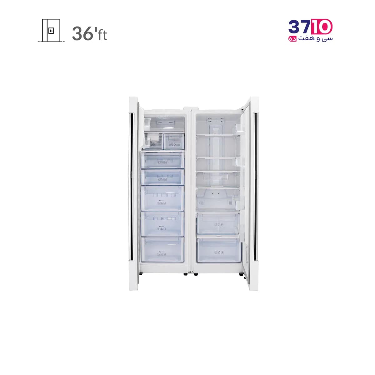 یخچال فریزر دوقلو دیپوینت Depoint مدل NF14MAX DH-W/NR14MAX DH-W سفید — تصویر ۸