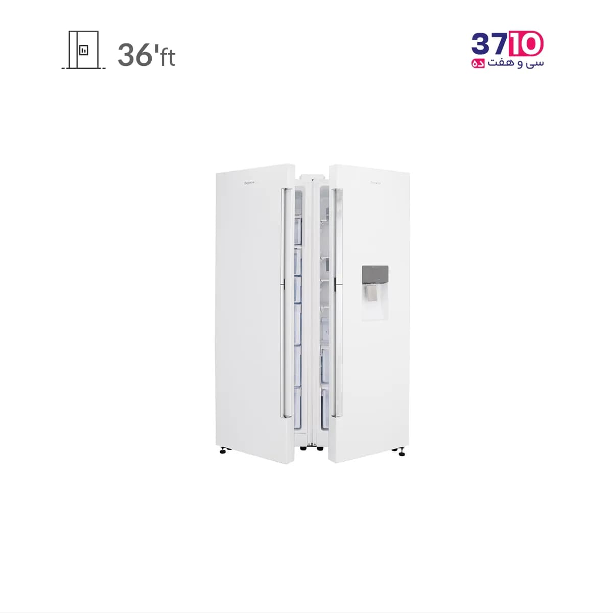 یخچال فریزر دوقلو دیپوینت Depoint مدل NF14MAX DH-W/NR14MAX DH-W سفید — تصویر ۶