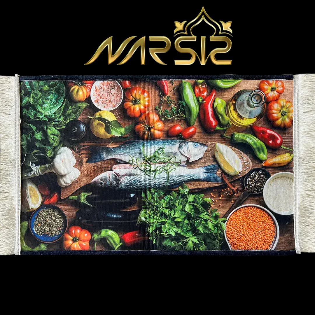 پادر طرح سینی سرو ماهی کد 70340