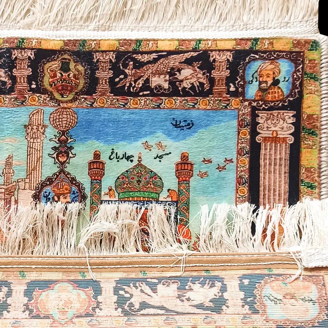 تابلو فرش چهار فصل ایران کد 4502 — تصویر ۳