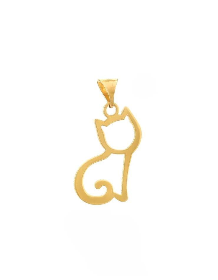 آویز گردنبند طلا گربه