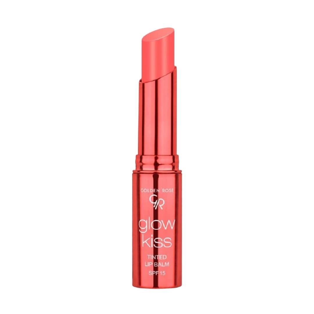 بالم لب رنگی گلدن رز مدل GLOW KISS رنگ PEACH SHAKE