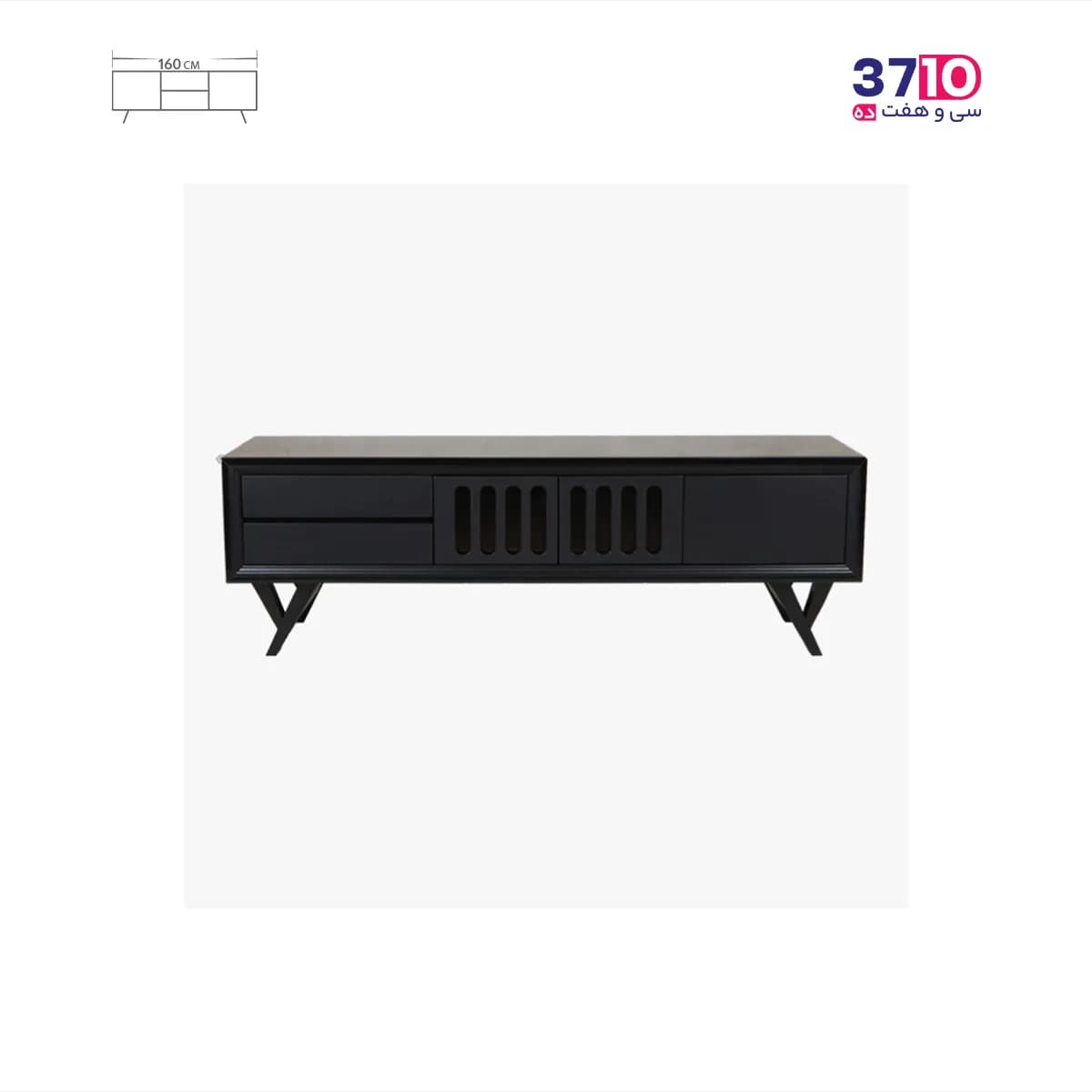 میز ال ای دی متین مدل R315 مشکی 160 سانت