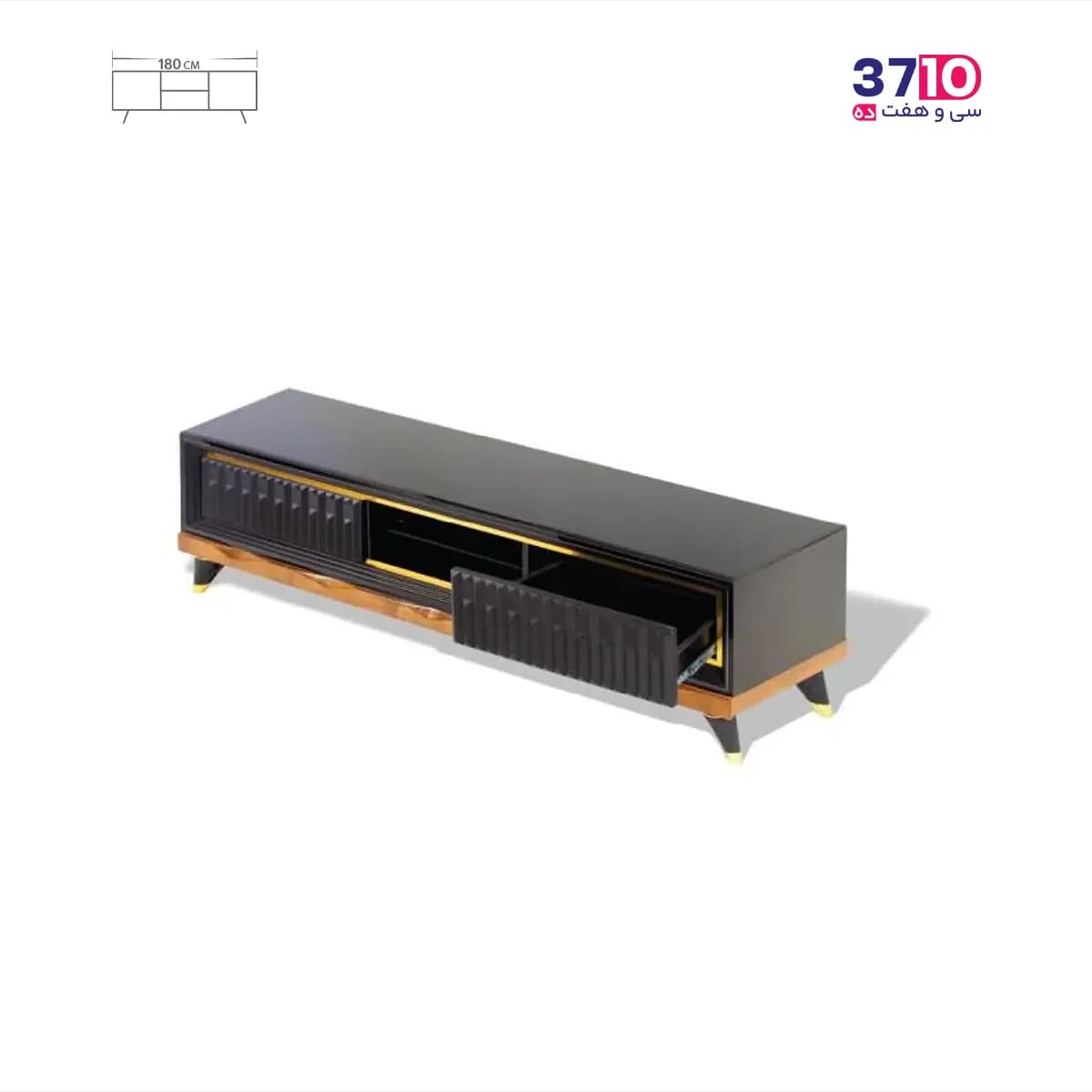 میز ال ای دی متین MATIN مدل R440 مشکی — تصویر ۲