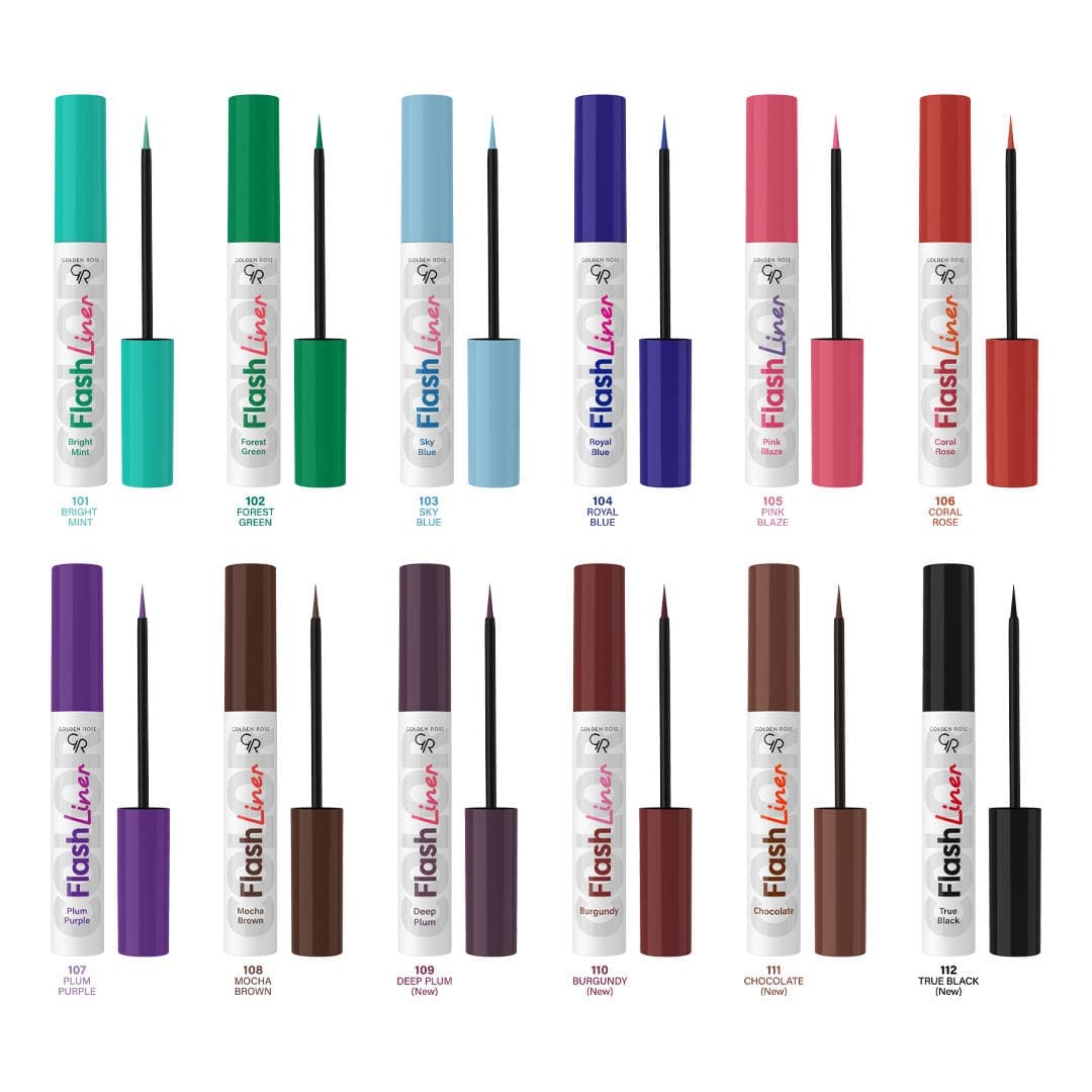 خط چشم گلدن رز مدل FLASH LINER رنگ True Black — تصویر ۵