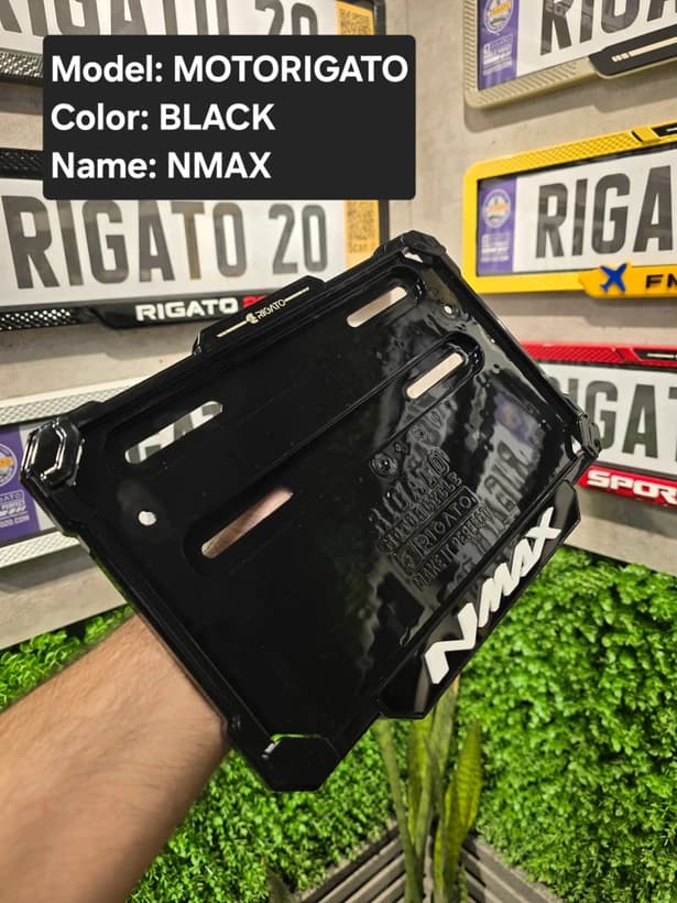 قاب‌پلاک موتور مشکی ان‌مکس(Nmax) بدون براکت