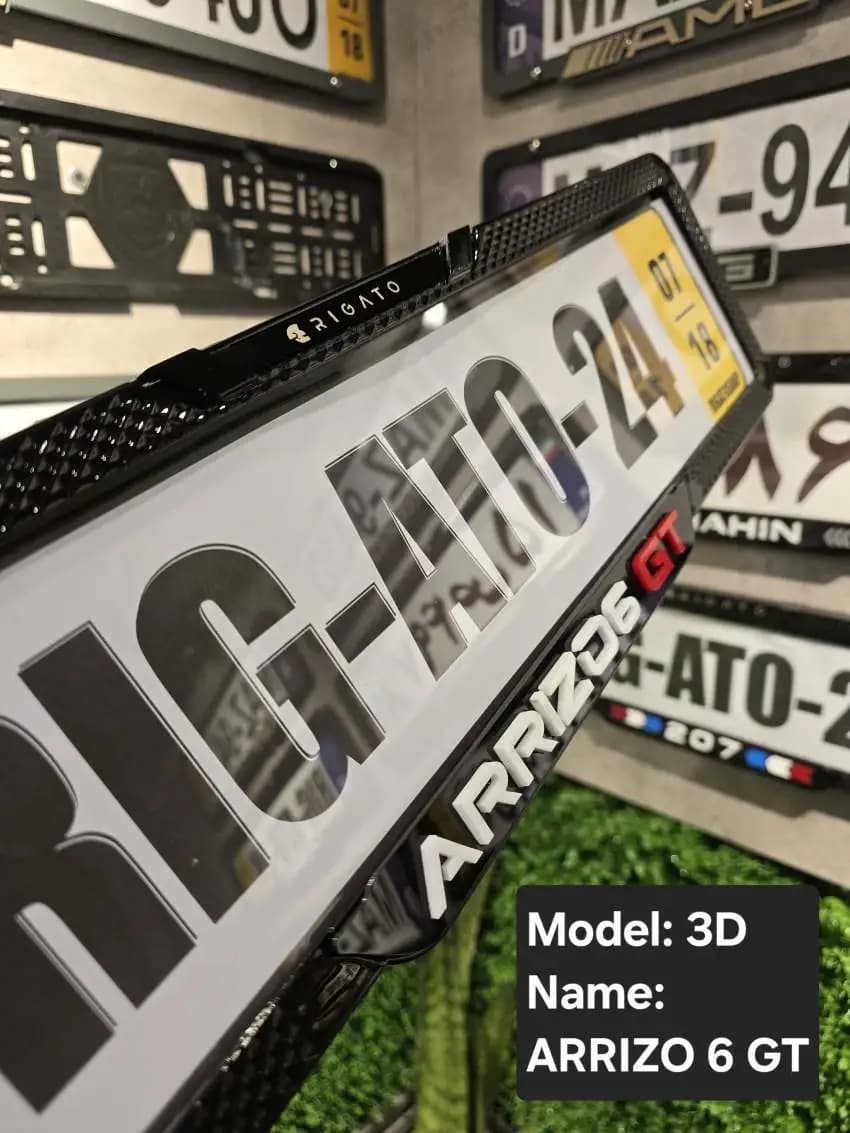 یک جفت قاب پلاک سه بعدی ARRIZO 6 GT (3D)