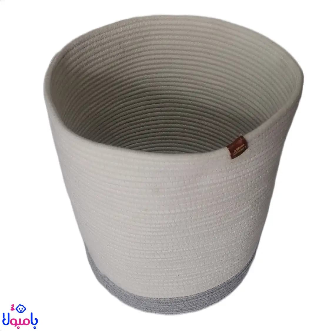 سطل استوانه ای قیطونی اتاق کودک طرح فیل طوسی29*34سانتی متر — تصویر ۴