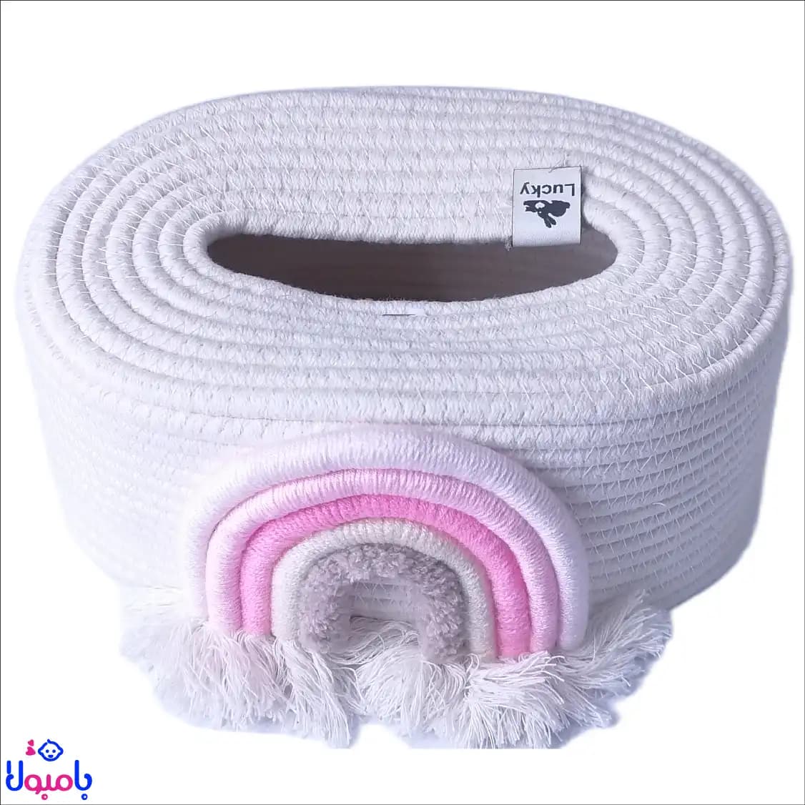 جعبه دستمال کاغذی طرح رنگین کمان 10*24سانتی متر