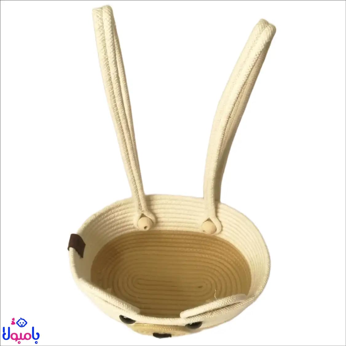 سبد نظم دهنده اتاق کودک طرح موش زیتونی 10*23سانتی متر — تصویر ۴
