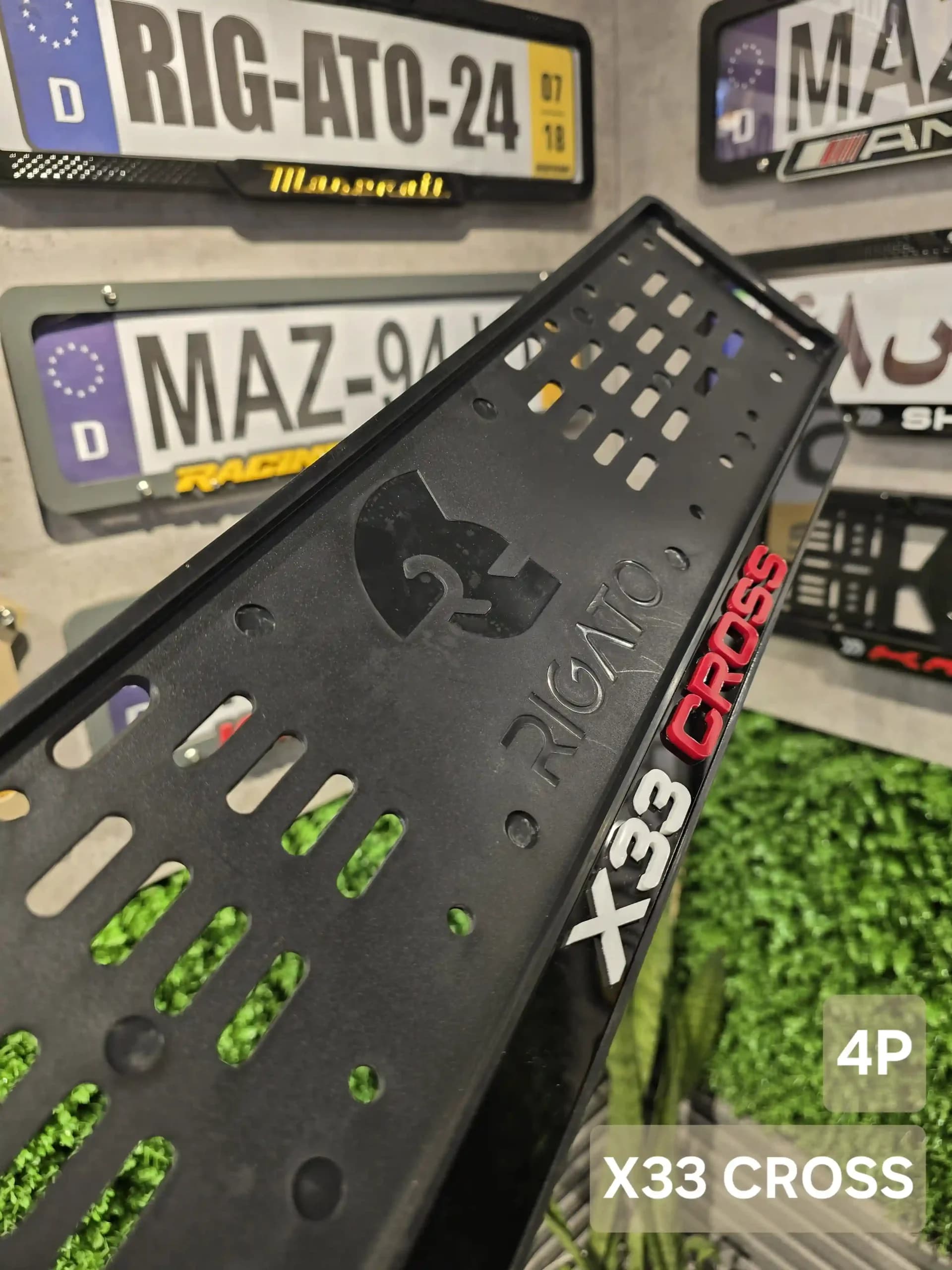 یک جفت قاب پلاک X33 cross مدل 4P — تصویر ۲