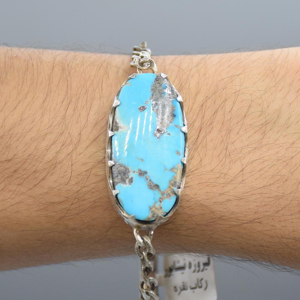 دستبند فیروزه نیشابور «کد 6558»