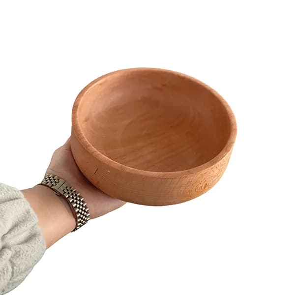 کاسه متوسط چوبی — تصویر ۵