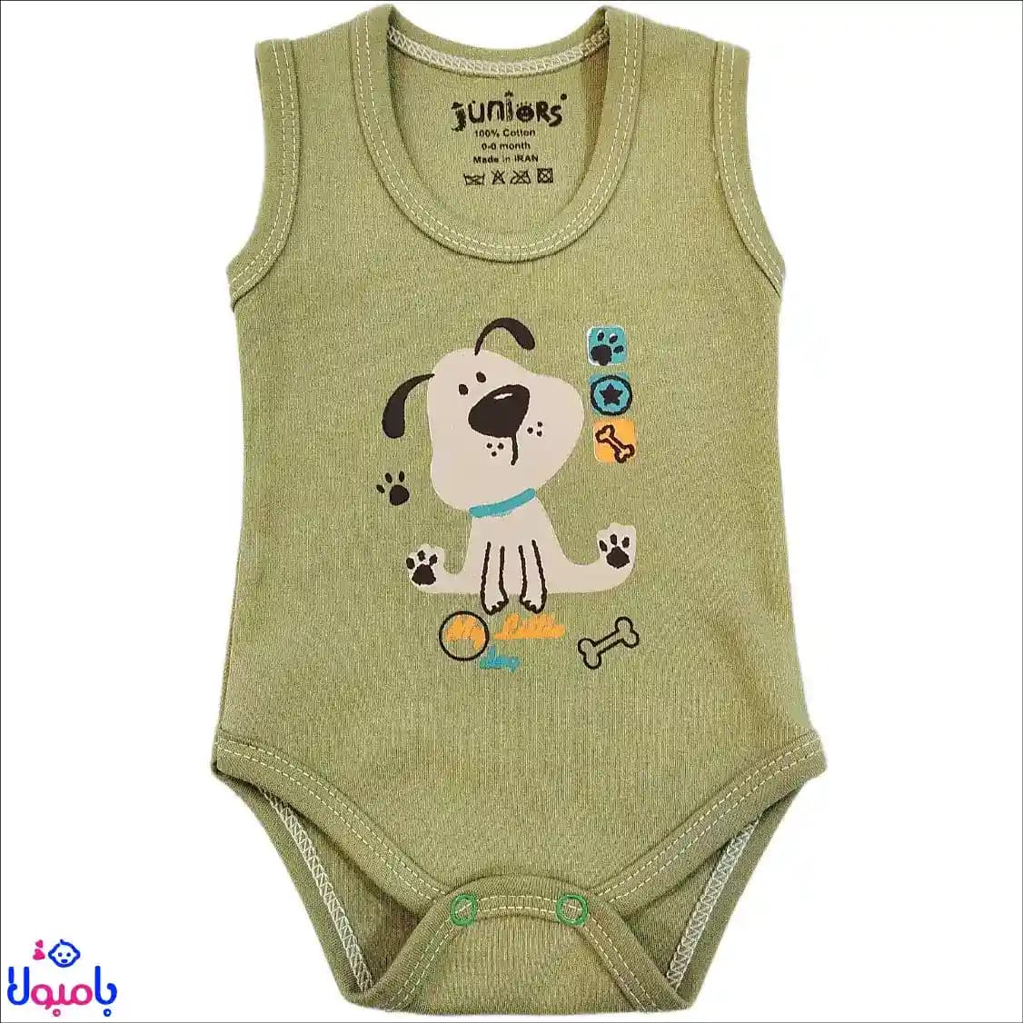 بادی رکابی پسرانه جونیورز طرح پاپی بامزه — تصویر ۲