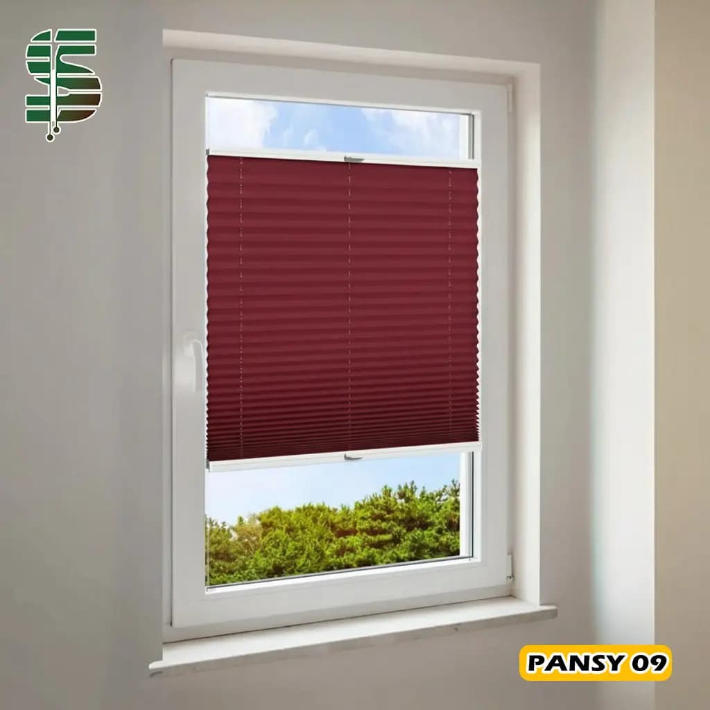 پرده پلیسه دستی pansy دو طرفه در 11 رنگ — تصویر ۷