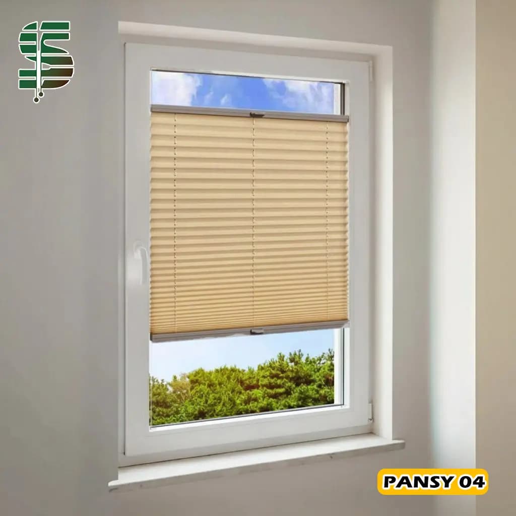 پرده پلیسه دستی pansy دو طرفه در 11 رنگ — تصویر ۴