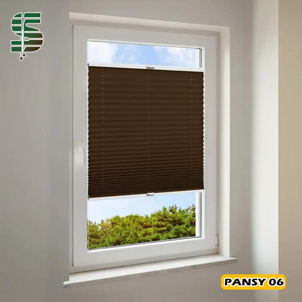 پرده پلیسه دستی pansy دو طرفه در 11 رنگ — تصویر ۶