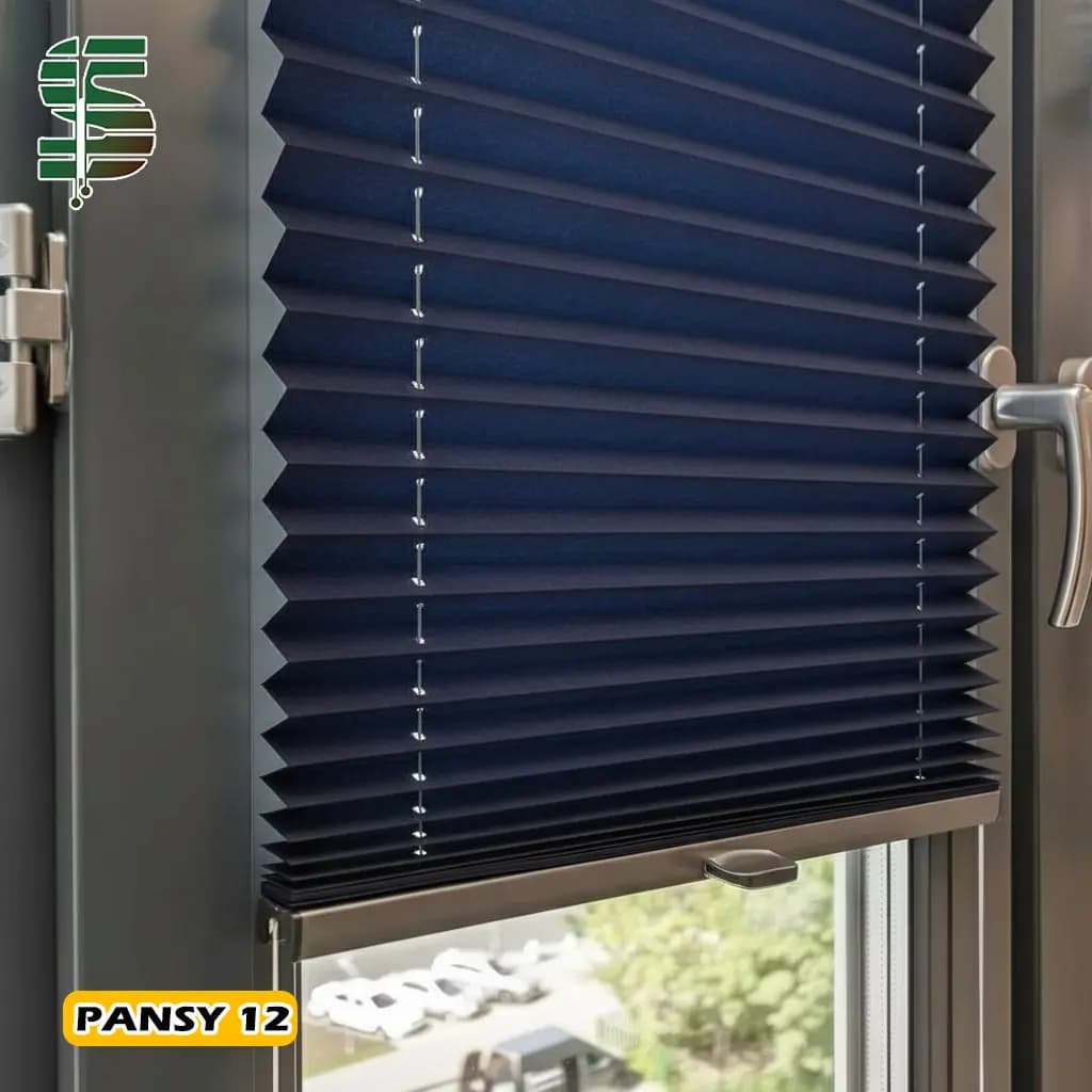 پرده پلیسه دستی pansy یک طرفه در 11 رنگ — تصویر ۹