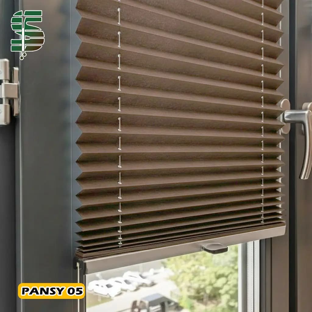 پرده پلیسه دستی pansy یک طرفه در 11 رنگ — تصویر ۵