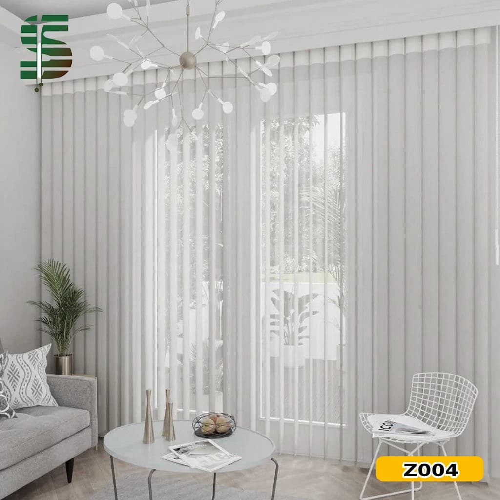 پرده ورتیکال زنبوری سفید یک دست کد Z004