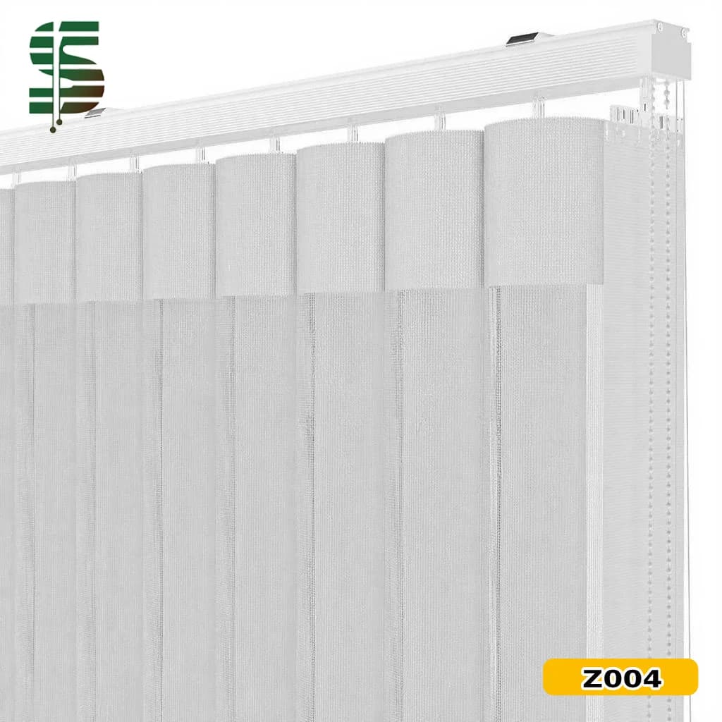 پرده ورتیکال زنبوری سفید یک دست کد Z004 — تصویر ۲
