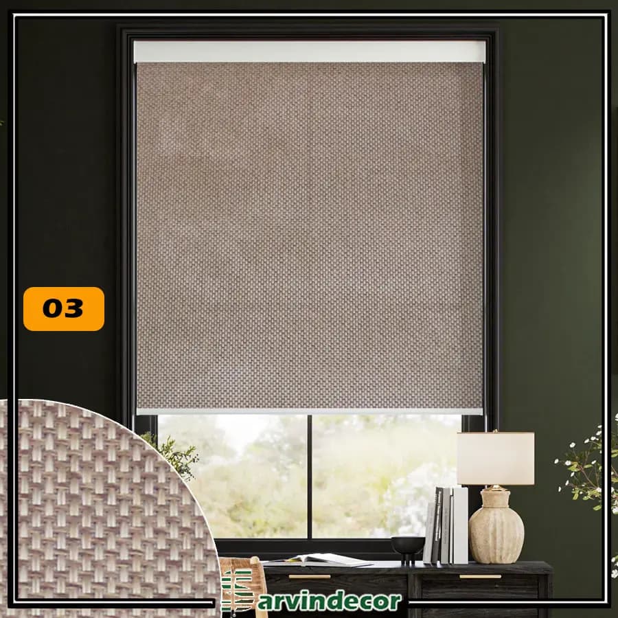 پرده شید سان اسکرین ساده 7 درصد کد 5096 در 10 رنگ — تصویر ۵