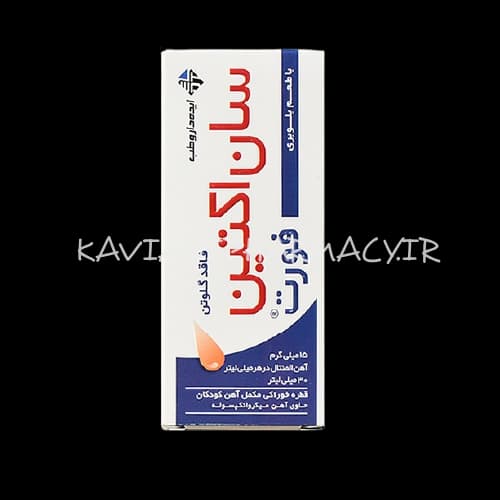 قطره آهن سان اکتین فورت ایده داروطب فاقد گلوتن 30 میلی لیتر