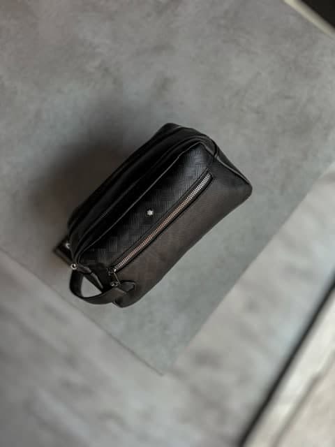 کیف دستی مردانه Mont Blanc طرح چهارخونه