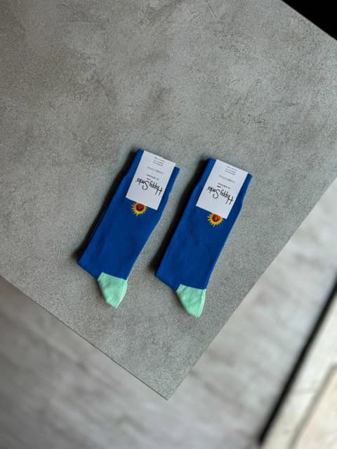 جوراب ساقدار Happy Socks طرح خورشید