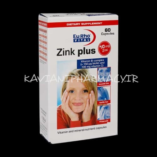 کپسول زینک پلاس 10 یوروویتال 60عددی