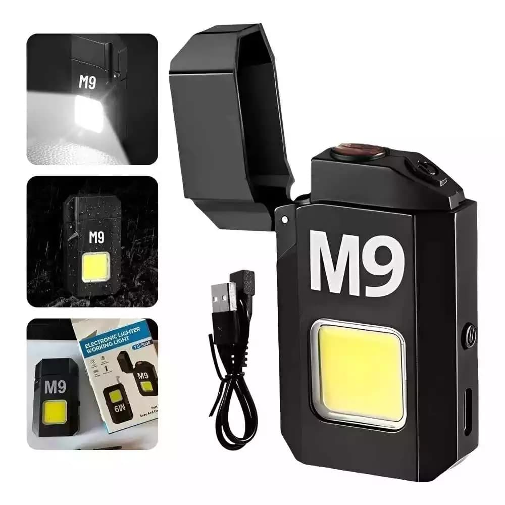 فندک چراغ قوه M9 شارژی جرقه پلاسما — تصویر ۴
