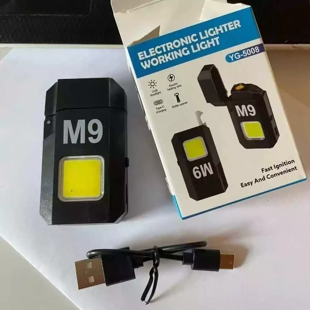 فندک چراغ قوه M9 شارژی جرقه پلاسما — تصویر ۵