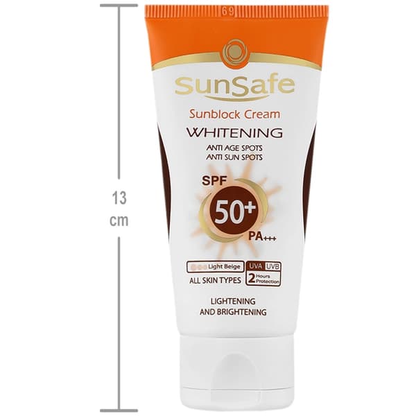 کرم ضد آفتاب روشنکننده کرمپودری SPF50 بژ روشن — تصویر ۲