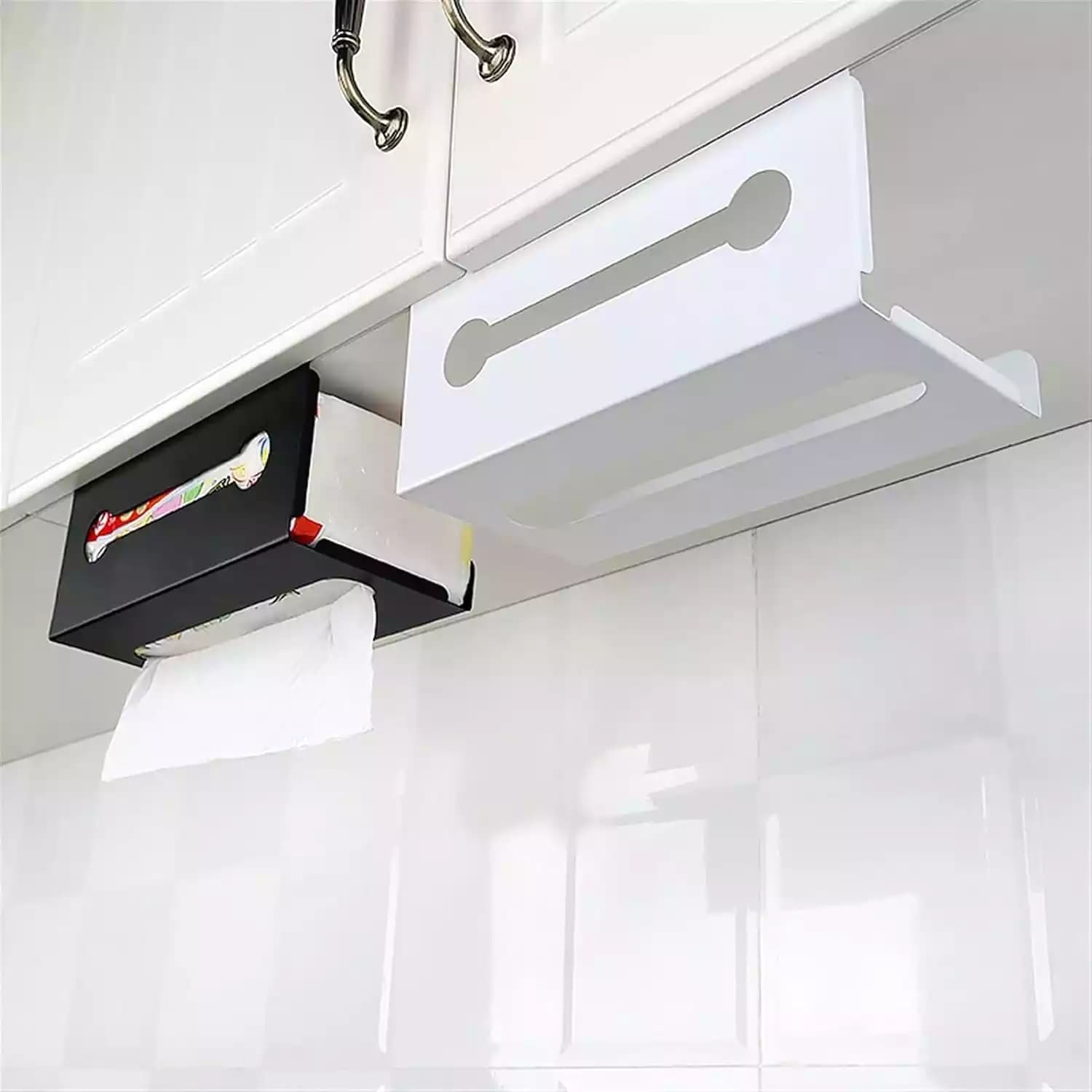 نگهدارنده دستمال کاغذی زیر کابینتی فلزی