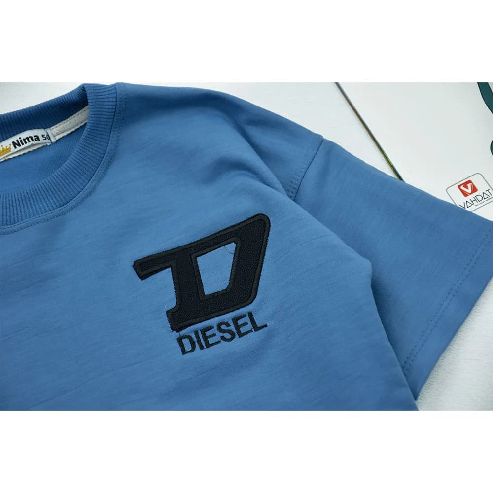ست تیشرت و شلوار بگ پسرانه طرح DIESEL جنس پنبه — تصویر ۲