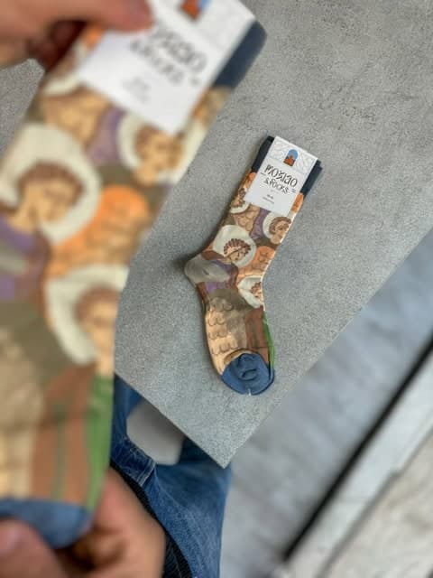 جوراب ساقدار فانتزی Moxiao طرح فرشته نگار — تصویر ۴