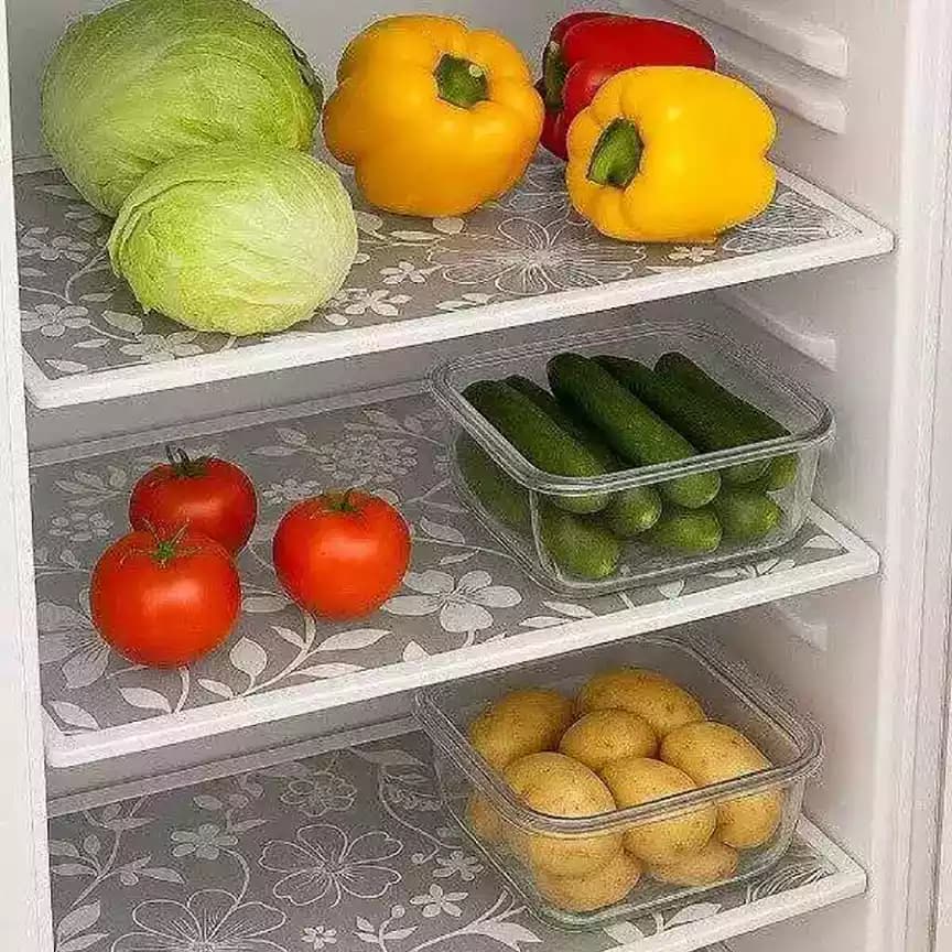 محافظ کف طبقات یخچال و کابینت ژله‌ای چهار عددی — تصویر ۲