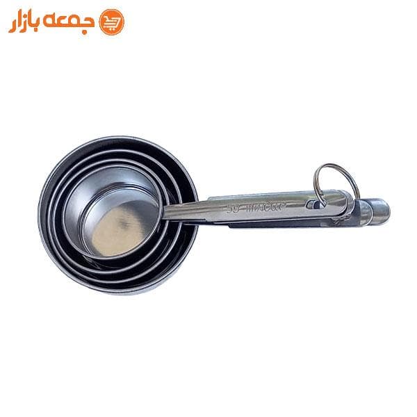 پیمانه آشپزی استیل 4 عددی ناب