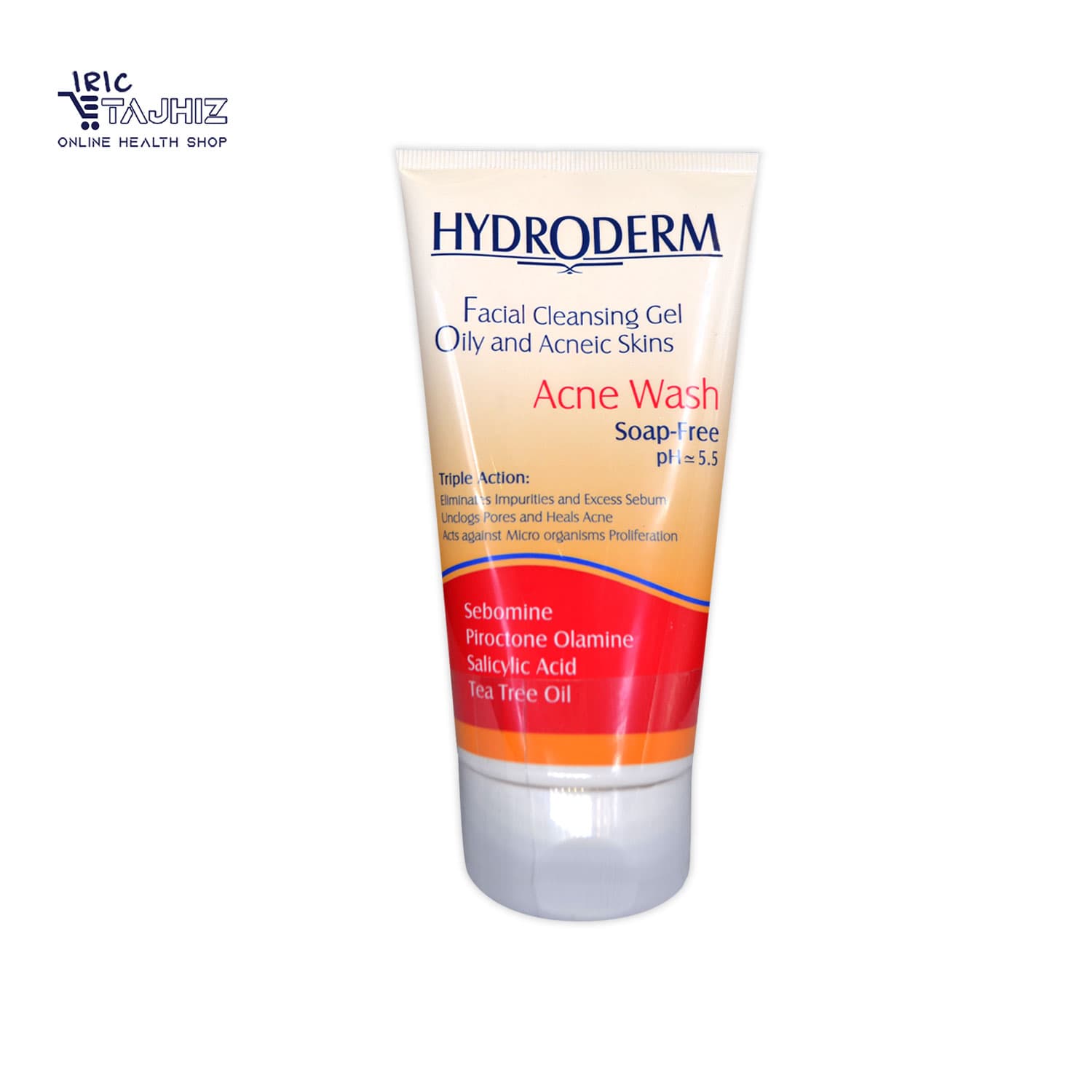 ژل شستشوی صورت پوست چرب و جوشدار هیدرودرم HYDRODERM حجم 150 گرم