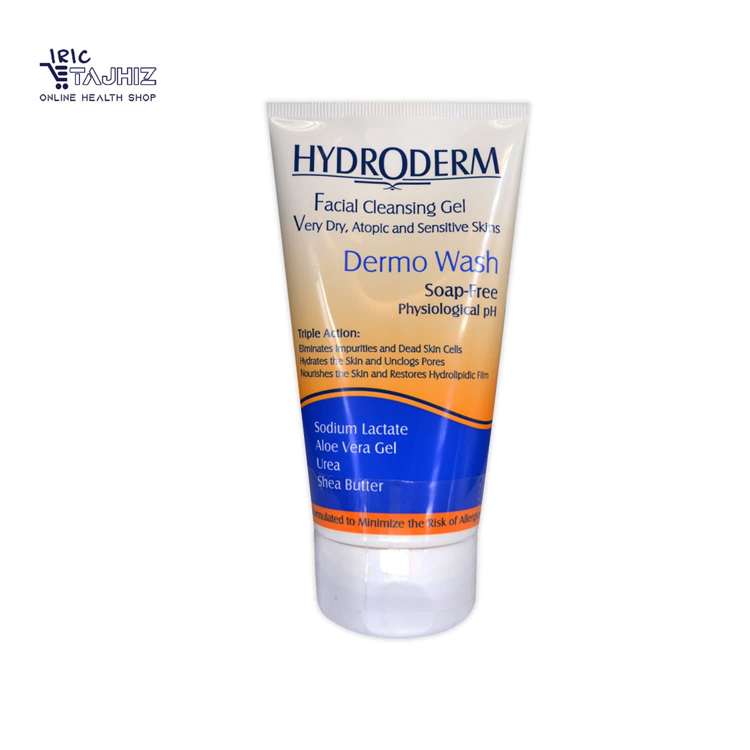 ژل شستشوی صورت پوست خشک هیدرودرم HYDRODERM حجم 150 گرم