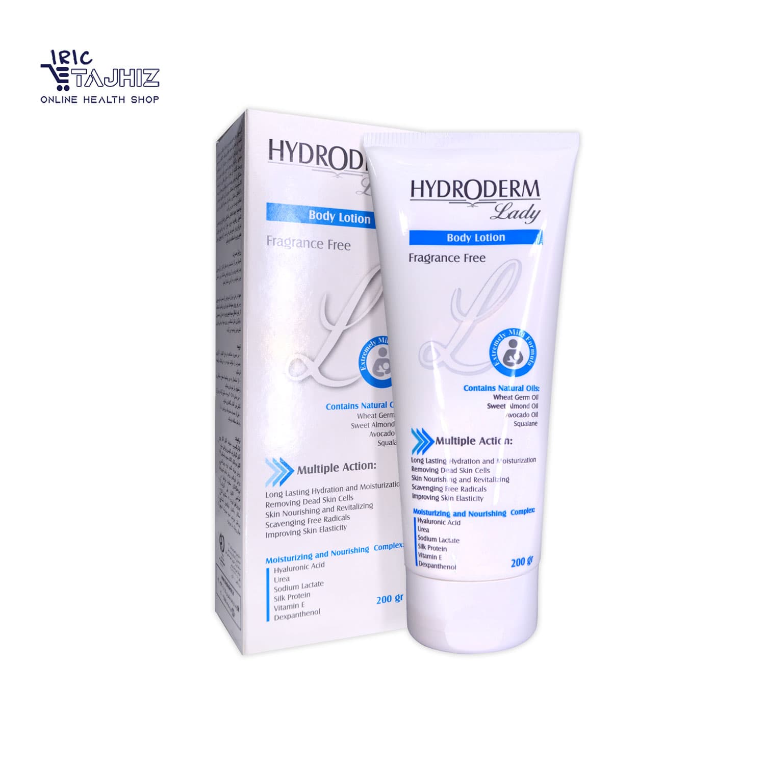 لوسیون بدن هیدرودرم HYDRODERM سری Lady مدل Multiple Action — تصویر ۲