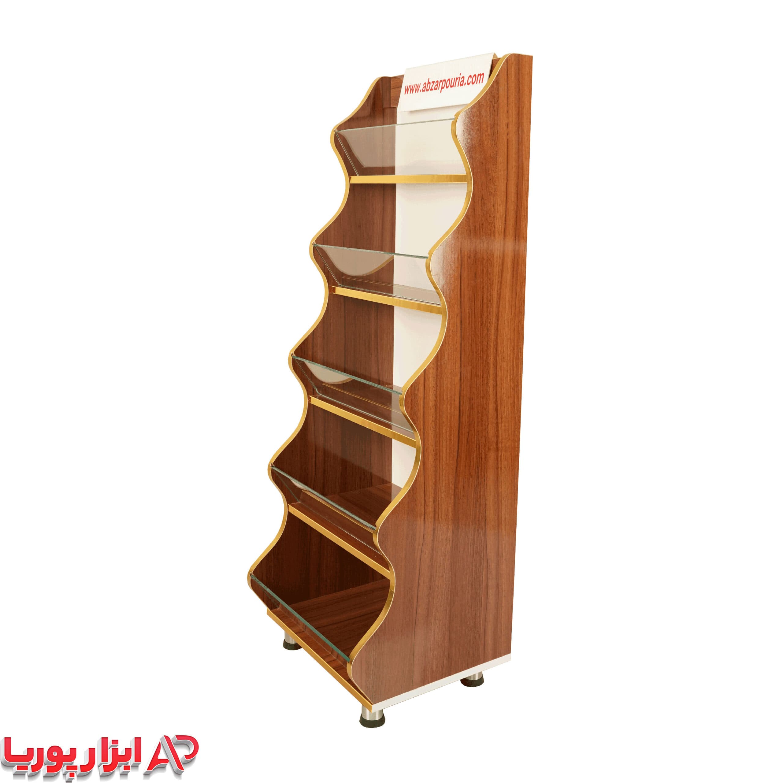 استند شکلات 5 طبقه طرح چوب